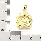 Латунные микропаве прозрачные подвески с фианитом KK-K354-22G-3