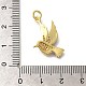 Кулоны с эмалью из латуни с прозрачным кубическим цирконием KK-M297-03G-3
