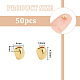 50 шт. овальные латунные бусины KK-BC0012-58-2