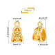 Поручни из цинкового сплава в тибетском стиле TIBE-PH0001-27G-RS-2