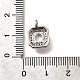 Латунные микро проложить кубического циркония подвески KK-U055-01P-01-3