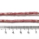 Природные родонит бисер нитей G-B064-A08-5
