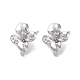 Латунные серьги-гвоздики из циркония KK-E107-19P-1
