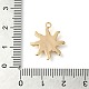 Латунь со стеклянными подвесками KK-G503-40G-02-3