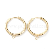 201 фурнитура для сережек-колец Huggie Hoop из нержавеющей стали STAS-P283-01I-G