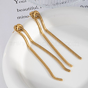 Серьги-гвоздики с кисточками из нержавеющей стали KT2898-1