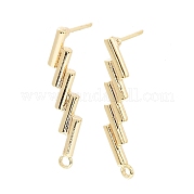 Латунные серьги-гвоздики KK-C031-22G
