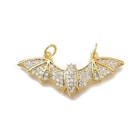 Латунные микро проложить кубического циркония подвески KK-D339-04G-1
