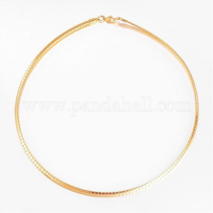 Ожерелья из нержавеющей стали 304 NJEW-D274-02G-1