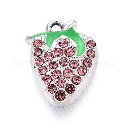 Rhinestone сплава и эмали подвески PALLOY-T092-42P-03-1