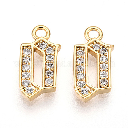 Латунные микро проложить кубического циркония подвески KK-N261-104B-G-1