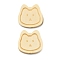 Wood Bead, Animals Theme, Cat Shape, 18x19.5x5mm, Hole: 2mm
