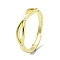 Brass Adjustable Rings, Cadmium Free & Nickel Free & Lead Free, Infinity, Real 18K Gold Plated, US Size 8 1/2(18.5mm)