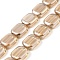 Transparent Electroplate Glass Bead Strands, Pearl Luster Plated, Rectangle, Saddle Brown, 12x10x4.5mm, Hole: 1mm, about 55pcs/strand, 25.98''(66cm)
