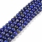 Natural Lapis Lazuli Beads Strands, Round, 8~9mm, Hole: 1mm, about 45~48pcs/strand, 15 inch