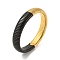 304 Stainless Steel Flat Snake Chain Bracelet, Stretch Bracelet, Black, Inner Diameter: 2-1/2 inch(6.3cm), Wide: 12mm