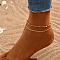 Boho Handmade Colorful Beaded Anklets, Double Layer Anklets for Women