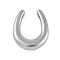 Anti-Tarnish 304 Stainless Steel Pendants, Horseshoe Charm, Stainless Steel Color, 16x14x4mm, Hole: 1.6mm