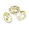 Glass Rhinestone Cabochons, Pointed Back & Back Plated, Faceted, Oval, Jonquil, 6x4x3mm