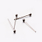 304 Stainless Steel Ball Head pins, Stainless Steel Color, 14x0.6mm