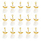 Angel Shell & Acrylic Pendant Decorations, with Alloy Lobster Claw Clasps, Golden, 40mm, 20pcs/set