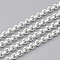 304 Stainless Steel Rolo Chains, Belcher Chain, Unwelded, with Spool, Silver Color Plated, 4x1.5mm, about 32.8 Feet(10m)/roll