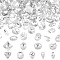 90pcs 9 styles Pointed Back Glass Rhinestone Cabochons, Back Plated, Faceted, Mixed Shapes, Clear, 9.5~10x5~10x3~5mm, 10pcs/style