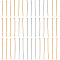 300Pcs 3 Styles 304 Stainless Steel Flat Head Pins, Real 18K Gold Plated, 25~50x0.7mm(21 Gauge), Head: 1.5mm, 100pcs/style