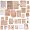 2 Sets 2 Styles Writable Self-Adhesive Paper Stickers, for Suitcase, Skateboard, Refrigerator, Helmet, Mobile Phone Shell, Retro Envelope, Mixed Shapes, Mixed Color, 28~109x29~100x0.2mm, 45pcs/set, 1 set/style