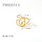 Vintage Stainless Steel Open Cuff Rings Simple Luxury Fashion Accessory, Real 18K Gold Plated, Inner Diameter: 19.8mm