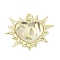 Alloy Pendants, Heart Charms, with Resin, Lead Free & Cadmium Free & Nickel Free, Rack Plating, Clear, 20.5x25.5x7mm, Hole: 1.6mm