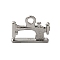 Non-Tarnish 304 Stainless Steel Pendants, Sewing Machine Charms, Stainless Steel Color, 15x19x3mm, Hole: 2.5mm