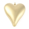 Ion Plating(IP) 304 Stainless Steel Pendants, Manual Polishing, Heart Charm, Real 18K Gold Plated, 27.5x23x9mm, Hole: 1.6mm
