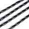 Non-magnetic Synthetic Hematite Beads Strands, Polished, Cuboid, 8.5x2.5x2.5mm, Hole: 0.7mm, about 47pcs/strand, 15.98 inch(40.6cm)