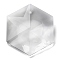 Transparent Glass Big Pendants, Faceted, Hexagon Charms, for Chandelier Crystal Hanging Pendants, Clear, 98.5x86x26mm, Hole: 4.5mm