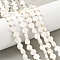 Geark Cross Natural Magnesite Beads Strands, White, 7~8x8x3mm, Hole: 1mm, about 48pcs/strand, 15.12''(38.4cm)