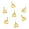 Rack Plating Brass Ice Pick Pinch Bails, Long-Lasting Plated, Golden, 7.5x4x2mm, Hole: 1.2mm, Pin: 0.7mm