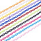 ABS Plastic Cable Chains, Oval, Mixed Color, Link: 13x7~7.5x2mm, 15.35~15.74 inch(39~40cm)/strand