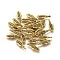 Tibetan Style Alloy Feather Pendants, Cadmium Free & Lead Free, Antique Golden, 17x5.5x3mm, Hole: 1.5mm, about 2320pcs/1000g