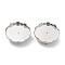 Non-Tarnish 304 Stainless Steel Brooch Base Settings, Flat Round, Stainless Steel Color, 31x4mm, Tray: 30.5mm