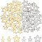 UNICRAFTALE About 60pcs 3 Styles 2 Colors Stainless Steel Star Charms 8.4-11mm Long Mini Star Dangle Charms Celestial Little Star Dangle Charms Hollow Star Dangle Charms for Jewelry Making