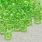 8/0 Grade A Round Glass Seed Beads, Transparent Colours, Light Green, 8/0, 3x2mm, Hole: 1mm, about 10000pcs/bag
