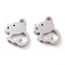Non-Tarnish 304 Stainless Steel Charms, Laser Cut, Elephant, Stainless Steel Color, 12x11x1.5mm, Hole: 1.2mm