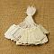 Paper Jewelry Price Tag, Rectangle, White, 26x15mm