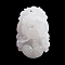 Natural White Jade Carved Pendants, Twelve Chinese Zodiac Signs Charms, Dog, 35~37.5x22.5~24.5x8~12mm, Hole: 1.6~1.8mm