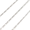 304 Stainless Steel Twisted Chains Curb Chains, with Spool, Soldered, Stainless Steel Color, 2x5x1mm, 25m