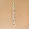 Teardrop Glass Suncatchers, Spinner Metal Hanging Ornaments, Rainbow Maker, for Garden & Home Decoration, Clear, 450mm