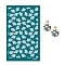 Polyester Silk Screen Printing Stencil, Reusable Polymer Clay Silkscreen Tool, for DIY Polymer Clay Earrings Making, Leaf, 15x9cm