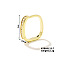 Chic Geometric Brass Ring, Fashionable and Versatile for Women, Golden, show in picture