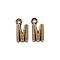 Tibetan Style Alloy Pendants, Cadmium Free & Nickel Free & Lead Free, Letter.M, M: 16x8x2mm, Hole: 2mm, about 854pcs/1000g